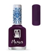 Moyra Stamping lak 04 tmavo fialový