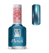 Moyra Stamping lak 26 chróm modrý