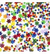 Papstar konfety, rôzne druhy a farby 15 g 19842