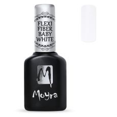 Moyra UV Gél-lak Flexi Fiber baby white 10ml